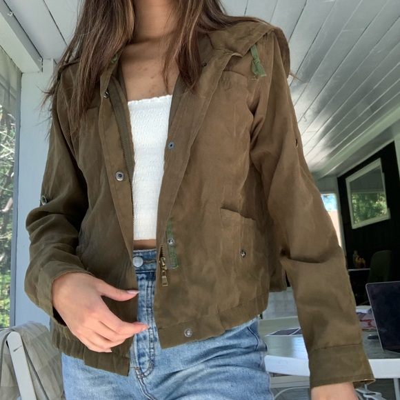 brandy army green jacket - Picture 2 of 3